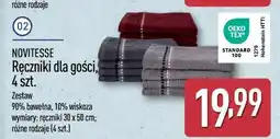 ALDI Ręcznik dla gości 30 x 50 cm Novitesse oferta