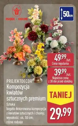 ALDI Kompozycja kwiatów premium Projektdecor oferta