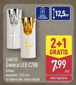 ALDI Świeca led c708 12.5 cm Subito oferta