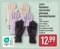 ALDI Rękawice polarowe narciarskie 7-10 Crane oferta