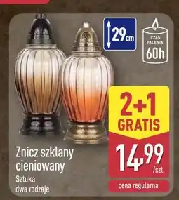ALDI Znicz szklany cieniowany oferta