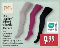 ALDI Rajstopy termiczne 110/116-152/164 L&D oferta