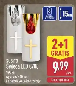 ALDI Świeca led c708 15 cm Subito oferta