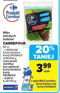 Carrefour Market Miks młodych listków Carrefour oferta
