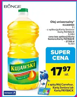 Carrefour Market Olej uniwersalny 3 l Kujawski oferta