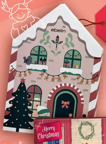 Ebelin Kalendarz adwentowy dla dzieci z akcesoriami do włosów i biżuterią