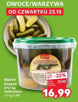 Kaufland Ogórki kiszone oferta
