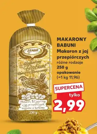 Kaufland Makaron Makarony Babuni oferta
