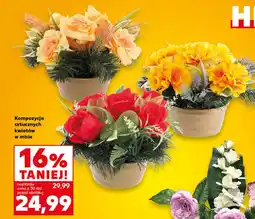 Kaufland Sztuczna kompozycja kwiatów oferta