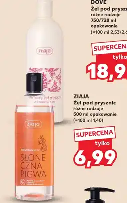 Kaufland Żel pod prysznic Ziaja oferta