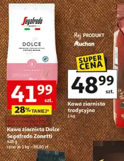 Auchan Kawa ziarnista Segafredo oferta