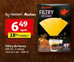 Auchan Filtr do kawy Auchan oferta