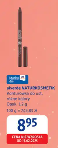dm drogerie markt Alverde naturkosmetik konturówka do ust oferta