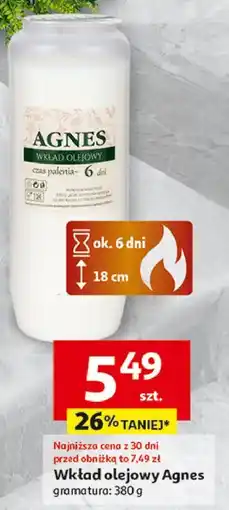 Auchan Wkład olejowy 6 dni eco Agnes oferta