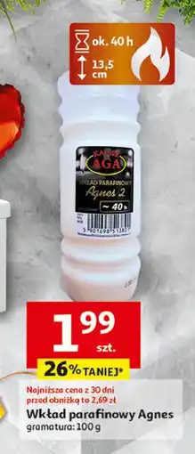 Auchan Wkład parafinowy 40h Aga Kalisz oferta
