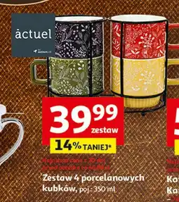 Auchan Kubki porcelanowe 350 ml Actuel oferta
