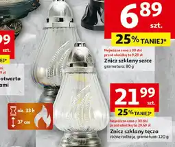 Auchan Znicz szklany tęcza 120 g oferta