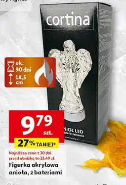 Auchan Figurka led anioł 18 cm Cortina oferta
