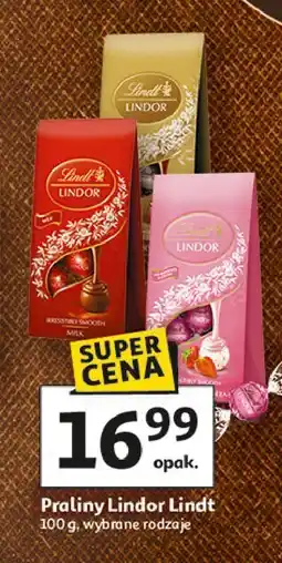 Auchan Praliny strawberry cream Lindt Lindor oferta
