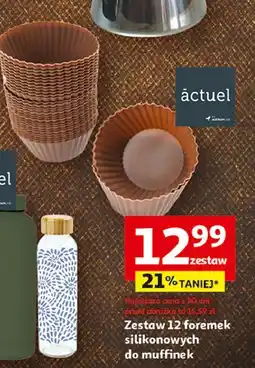 Auchan Foremki silikonowe do muffinek Actuel oferta