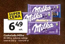 Auchan Czekolada biała Milka oferta