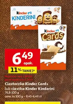 Auchan Ciastka Kinder Kinderini oferta