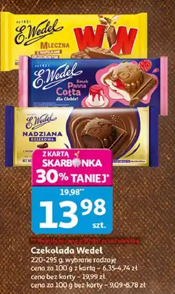 Auchan Czekolada mleczna z wafelkami orzechowymi E. Wedel Ww oferta