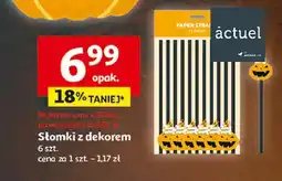 Auchan Słomki z dekorem Actuel oferta