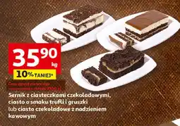 Auchan Ciasto czekoladowe z nadzieniem kawowym oferta