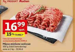 Auchan Mięso mielone wołowe oferta