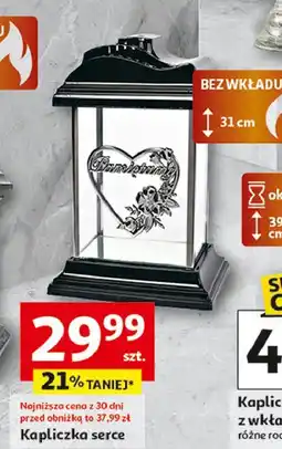 Auchan Znicz kapliczka serce oferta
