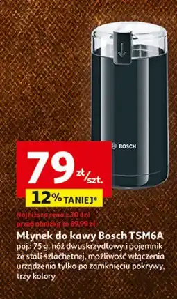 Auchan Młynek do kawy tsm6a Bosch oferta