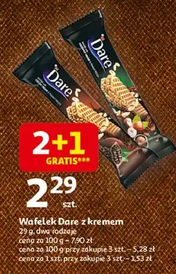 Auchan Wafelek orzechowy z kremem kakaowym Eti Dare oferta