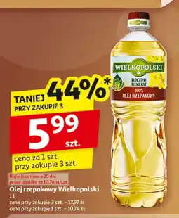 Auchan Olej Wielkopolski Rzepakowy oferta