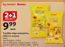 Auchan Tortilla chips serowe Auchan oferta