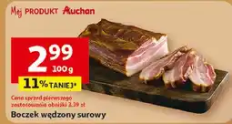 Auchan Boczek wędzony surowy Auchan oferta