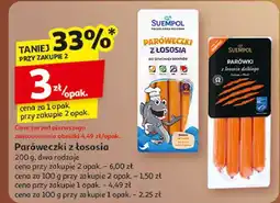 Auchan Parówki z łososia dzikiego Suempol oferta