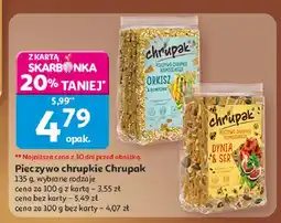 Auchan Pieczywo chrupkie dynia + ser Chrupak oferta