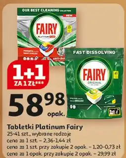 Auchan Tabletki do zmywarek lemon Fairy All In 1 oferta