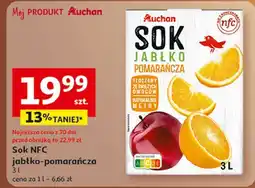 Auchan Sok jabłko-pomarańcza Auchan Różnorodne (Logo Czerwone) oferta
