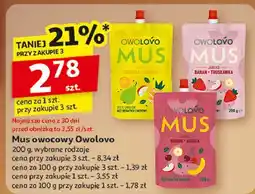 Auchan Mus jabłkowo-truskawkowy Owolovo oferta