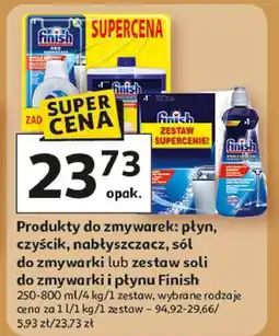 Auchan Środek do czyszczenia zmywarek regular + odświeżacz Finish Do Czyszczenia Zmywarek oferta