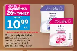 Auchan Mydło w płynie linseed & rice milk Luksja Creamy Soft oferta