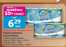 Auchan Papier toaletowy brzoskwiniowy Foxy Artistico oferta
