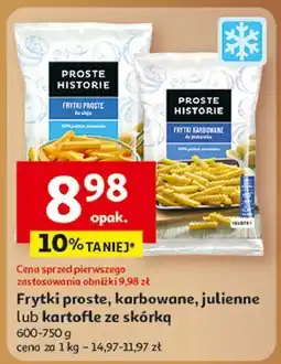 Auchan Kartofle ze skórką grubo ciosane Iglotex Proste Historie oferta