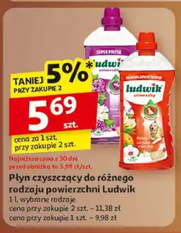 Auchan Płyn uniwersalny super połysk zapach bzu Ludwik oferta