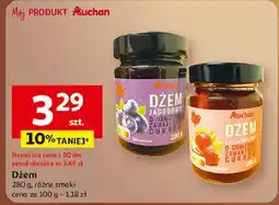 Auchan Dżem truskawkowy o obniżonej zawartości cukrów Auchan oferta