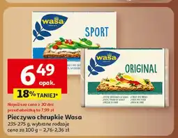 Auchan Pieczywo chrupkie original Wasa oferta