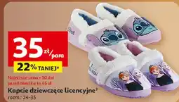 Auchan Kapcie dziewczęce 24-35 frozen Inextenso By Auchan oferta