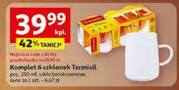 Auchan Szklanki do herbaty poj. 250 ml Termisil oferta